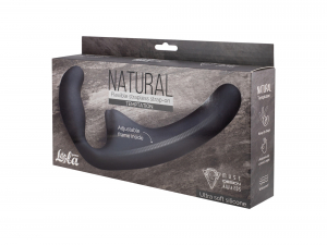 Гнущийся безремневой страпон Natural Temptation Black 5011-02lola