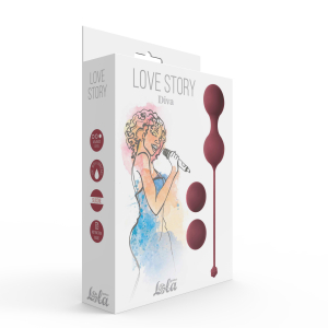 Набор вагинальных шариков Love Story Diva Wine Red 3012-02lola