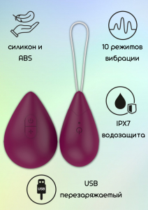 Виброяйцо с пультом управления Take it Easy Best Wine Red 9021-01lola