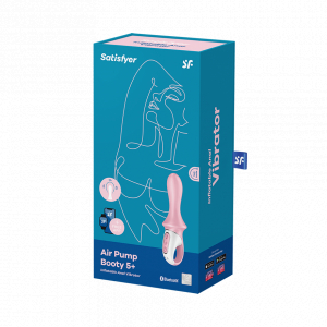 Анальный вибратор Satisfyer Air Pump Booty 5+ red 038551SA