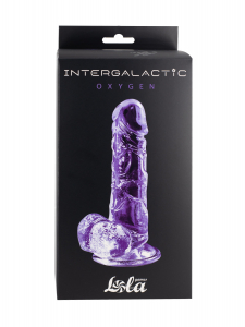 Прозрачный дилдо Intergalactic Oxygen Purple 7084-02lola