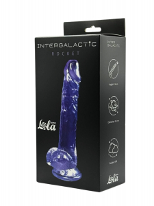 Прозрачный дилдо Intergalactic Rocket Purple 7083-02lola