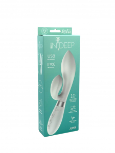 Перезаряжаемый вибратор Indeep PRO Juna White 7706-01indeep