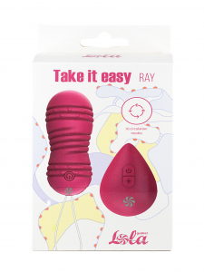 Виброшарики с циркуляцией на пульте управления Take it Easy Ray Pink 9021-10lola