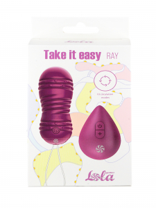 Виброшарики с циркуляцией на пульте управления Take it Easy Ray Purple 9021-11lola