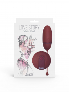 Виброяйцо на пульте управления Love Story Mata Hari Wine Red 1800-03Lola