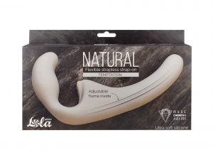 Гнущийся безремневой страпон Natural Temptation Biege 5011-01lola